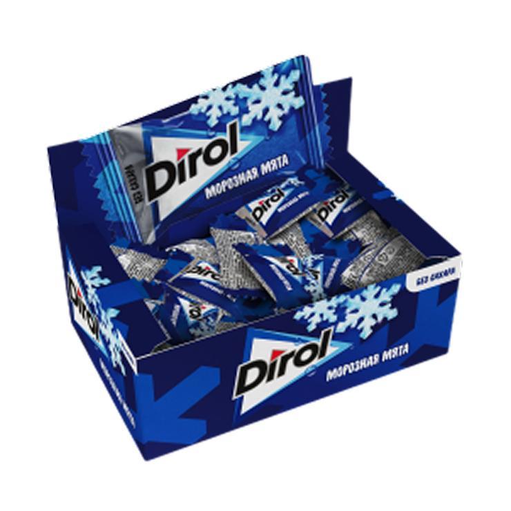 Резинка жевательная Dirol морозная мята 272 гр., картон