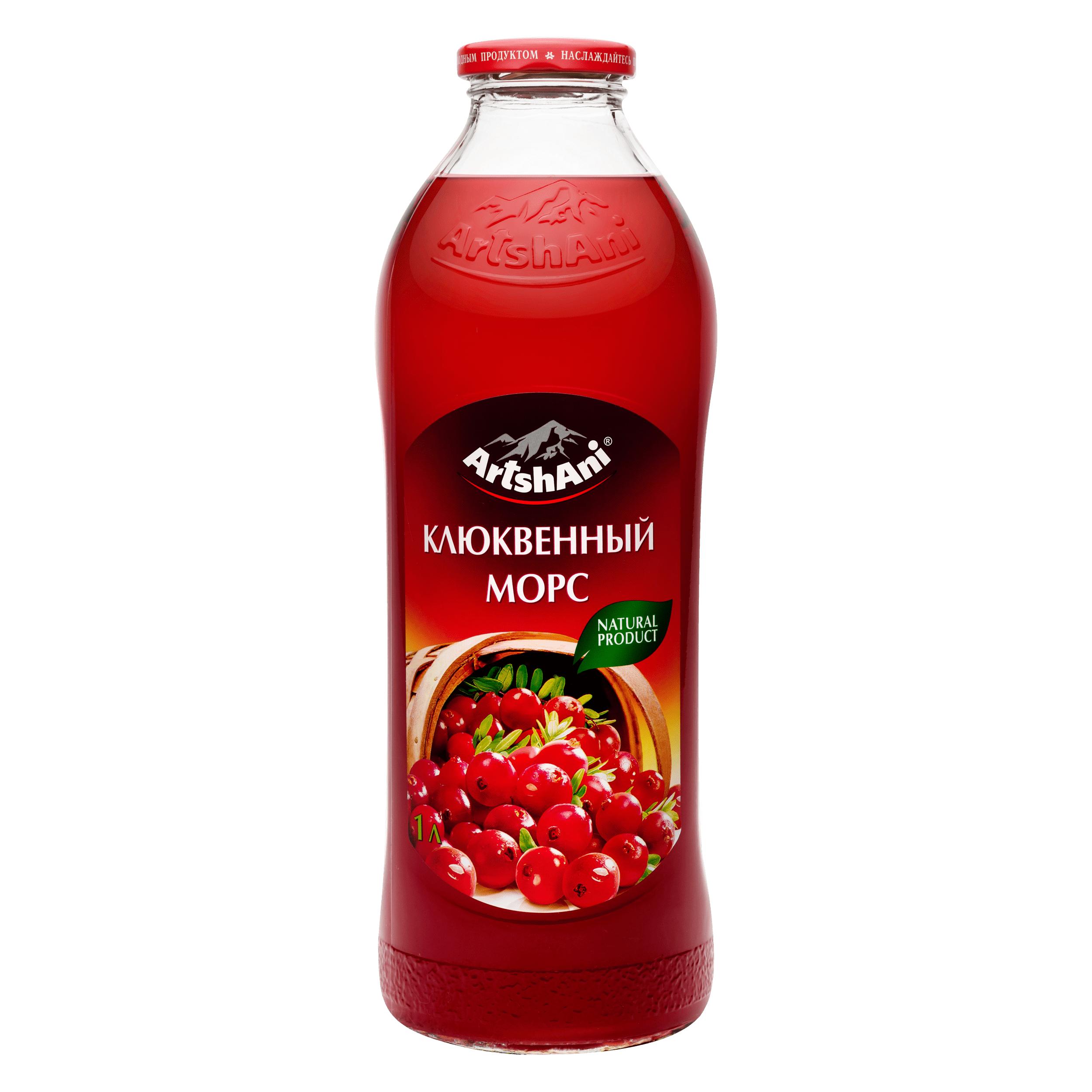 Морс ArtshAni клюква 1 л., стекло