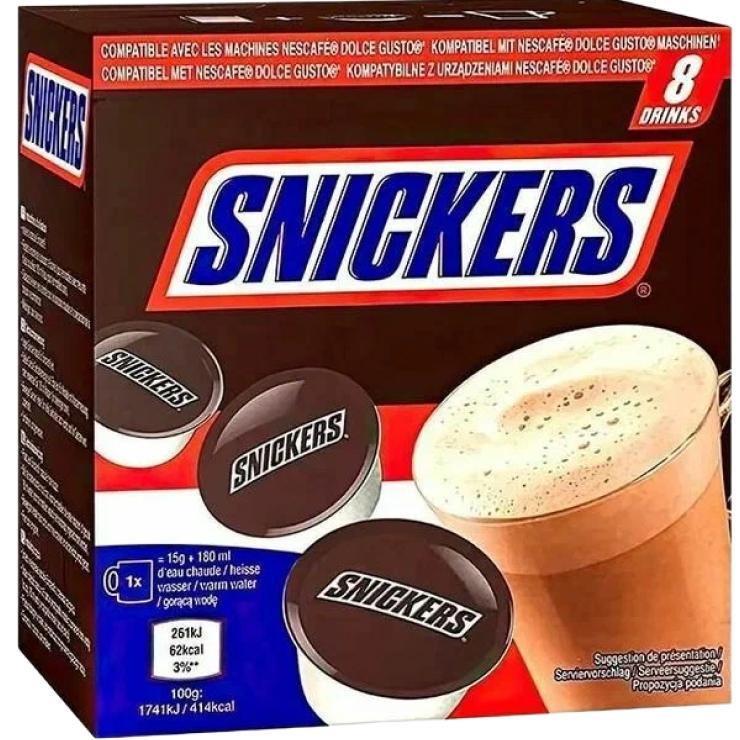 Горячий шоколад Dolce Gusto Snickers в капсулах 120 гр., картон