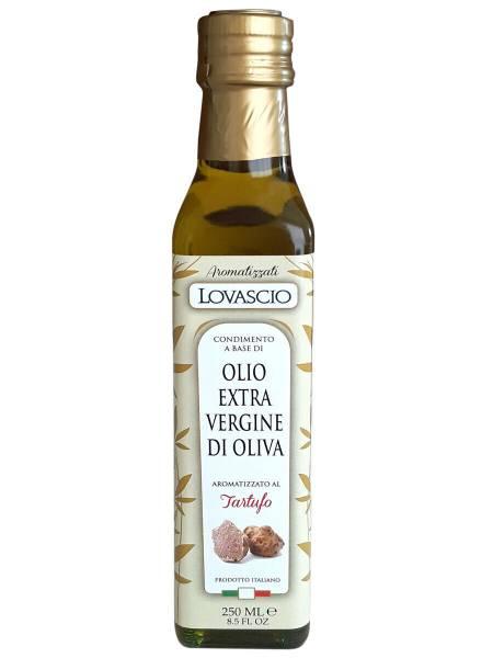 Масло Lovascio E.V., стекло100% Italiano оливковое с белым трюфелем 5%, 250 мл., стекло
