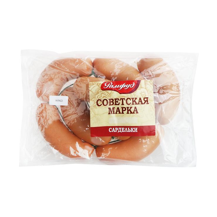 Сардельки Раменский деликатес советская марка 1,2 кг., ГАЗ