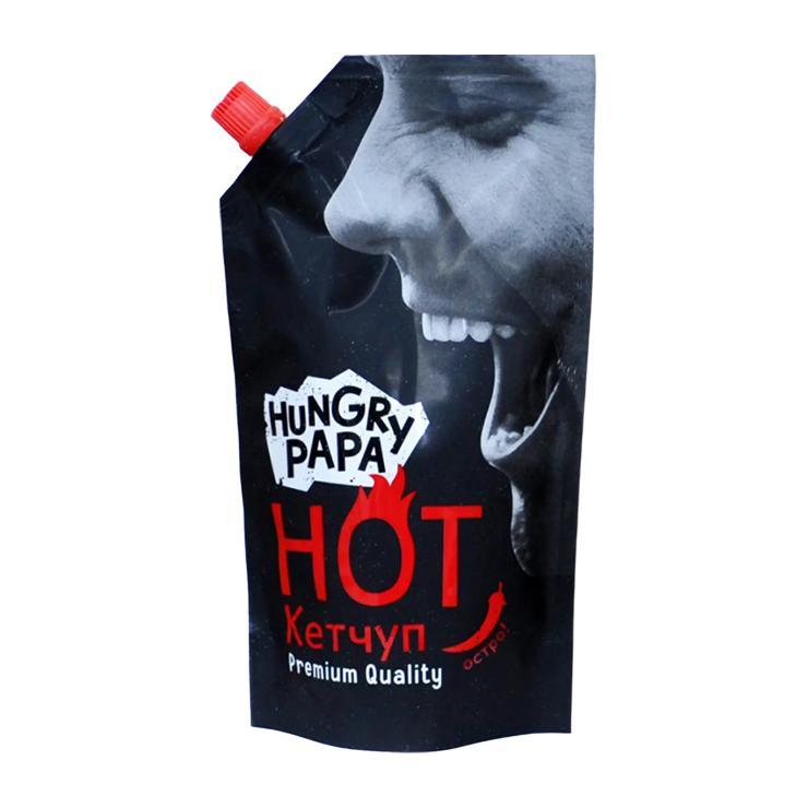 Кетчуп Hungry Papa Hot 1 категория 480 гр., дой-пак