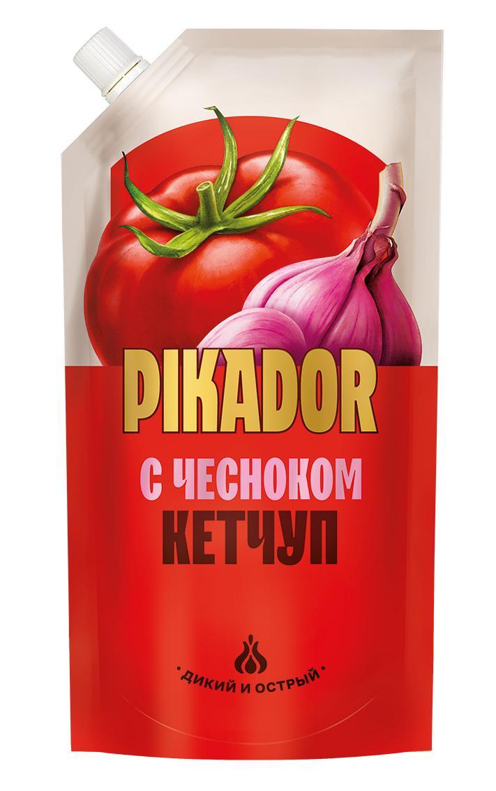 Кетчуп Pikador Чесночный 500 гр., дой-пак