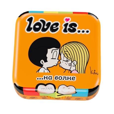 Конфеты Love is Сердце со вкусом морской соли и маракуйи 20 гр., ж/б