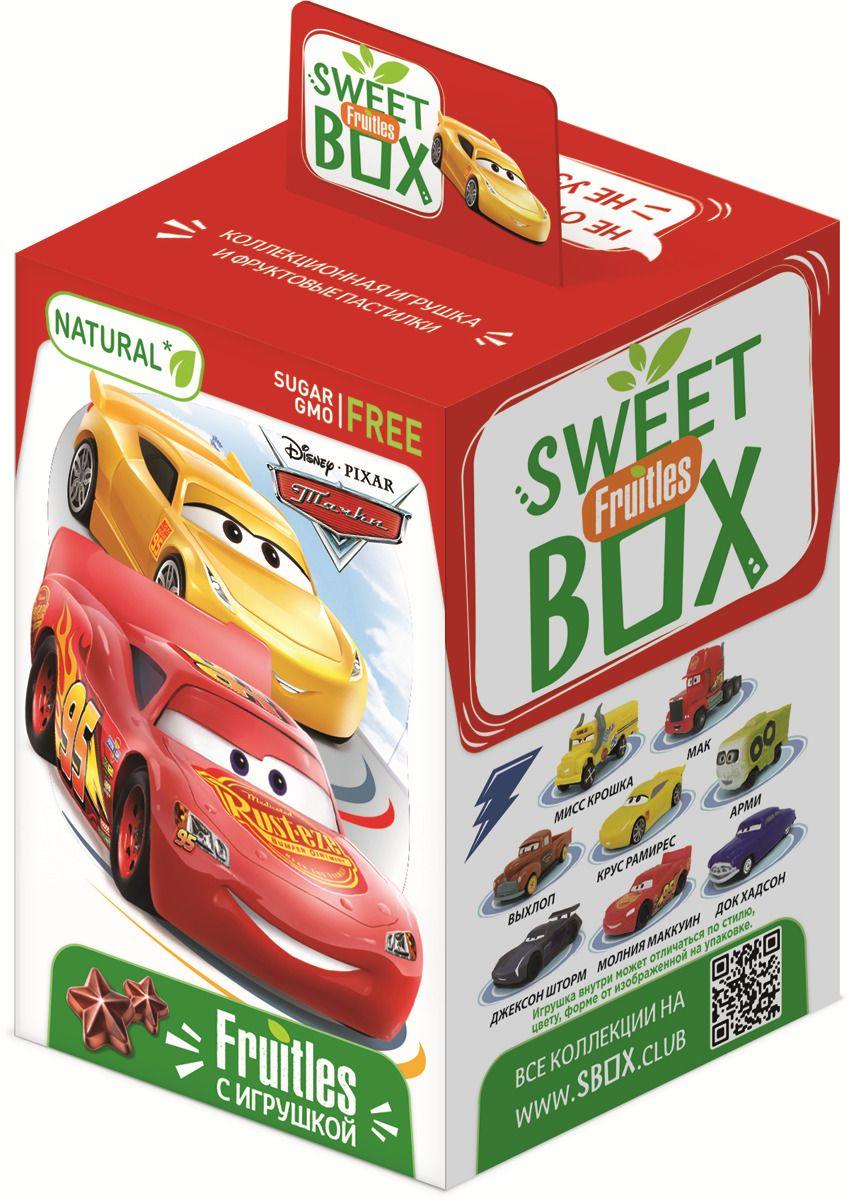 Пастилки фруктовые с игрушкой Sweet Box Тачки, 10 гр., картон