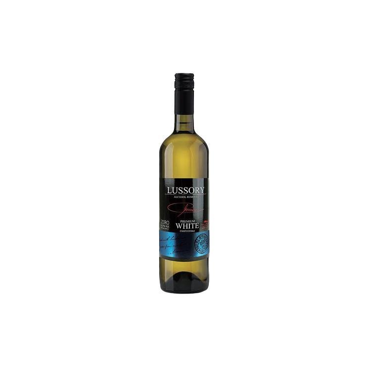 Вино LUSSORY premium white chardonnay белое полусухое безалкогольное 750 мл., стекло