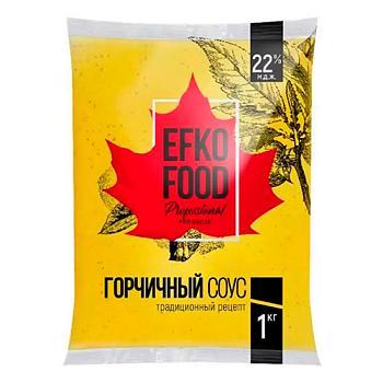 Соус Efko Food Professional Горчичный 22% 1 кг., флоу-пак