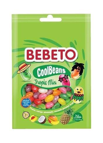 Мармелад жевательный Bebeto Cool Beans Tropic Mix 60 гр., флоу-пак