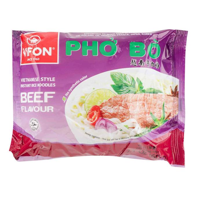 Лапша VIFON рисовая говядина,60 гр., флоу-пак