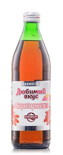 Напиток газированный Любимый Вкус барбарис 450 мл., стекло