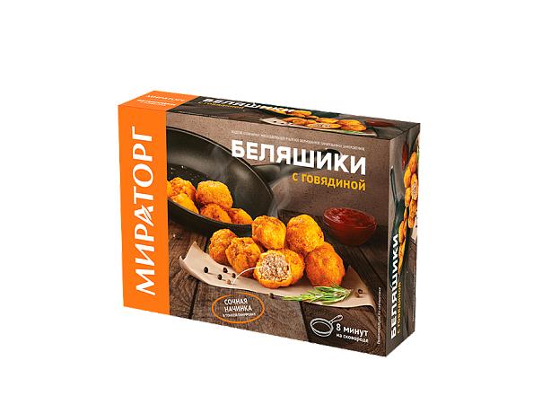 Беляшики Мираторг с говядиной 250 гр., картон