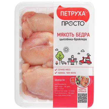 Курица бедро без кости без кожи с/м, Петруха, 800 гр., пластиковый пакет