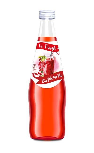Напиток сильногазированный VI FRESH барбарис 500 мл., стекло