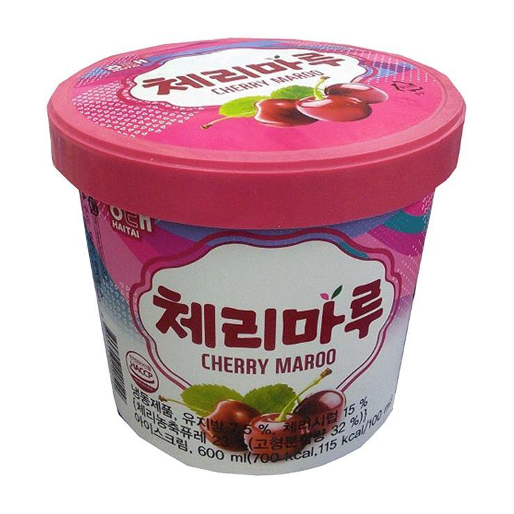 Мороженое Lotte Haitai Cherry Maru 660 мл., ведро