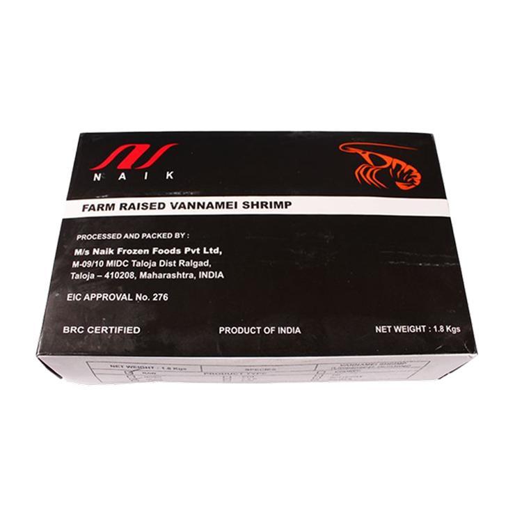 Креветки Naik 21/25 свежемороженые без головы в панцире 1,8 кг., картон