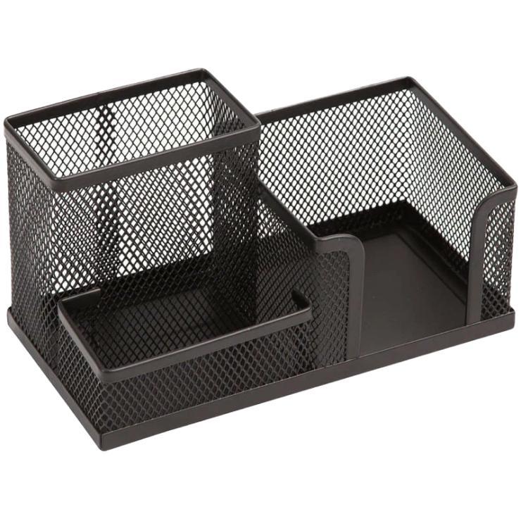 Настольная подставка Berlingo Steel&Style, металлическая, 3 секции, черная