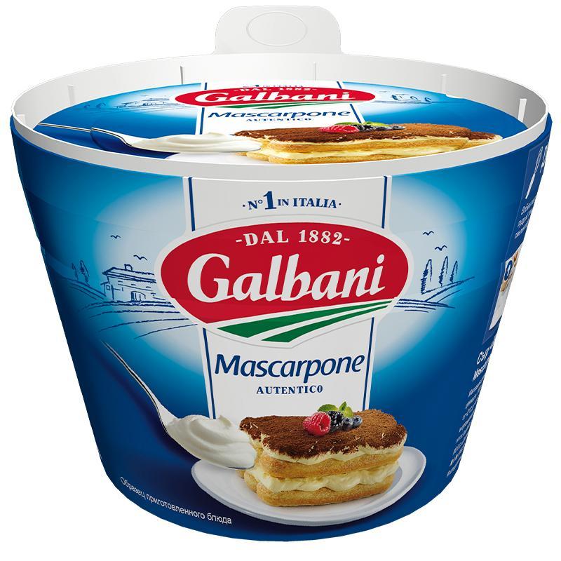 Сыр Galbani Mascarpone 80%, 500 гр., ПЭТ