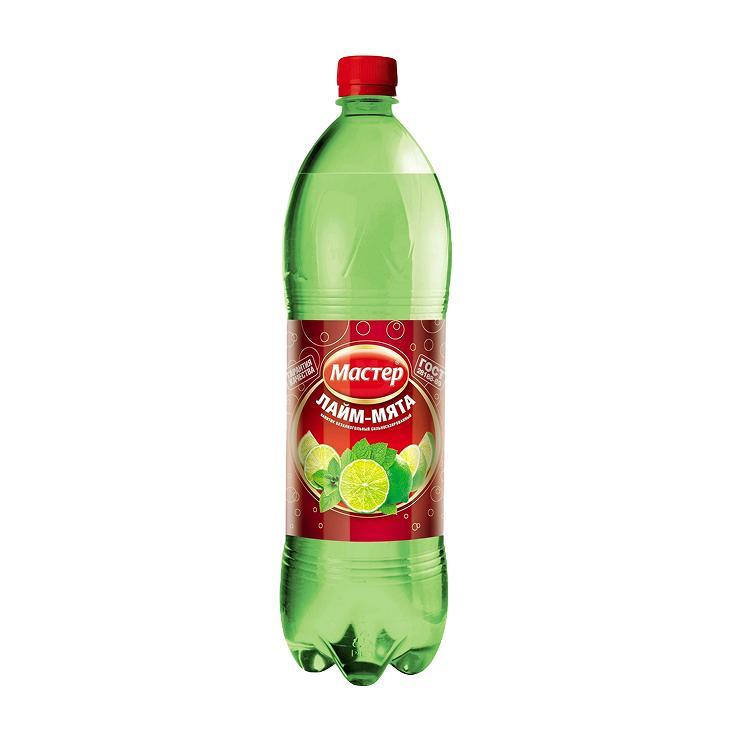 Напиток газированный Мастер лайм мята 1,5 л., ПЭТ