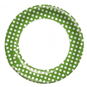 Набор одноразовой посуды Bulgaree Green Зеленый горох, разноцветный, 230х230х20 мм., 70 гр.