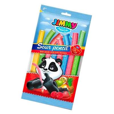 Мармелад жевательный JIMMY Sour Pencil Кислые карандаши Ассорти 75 гр., флоу-пак