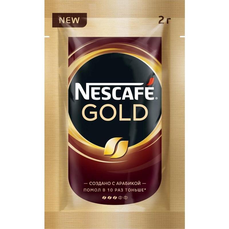 Кофе Нескафе Gold 30 пакетиков по 2 гр., флоу-пак