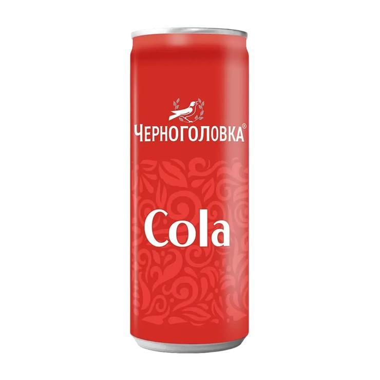 Напиток газированный Черноголовка кола 330 мл., ж/б