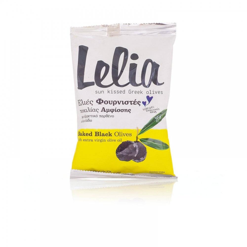 Оливки Lelia Фурнистес сушеные в оливковом масле, 275 гр., флоу-пак