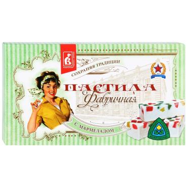 Пастила с мармеладом Фабричная, КФ Вологда, 255 гр., картон