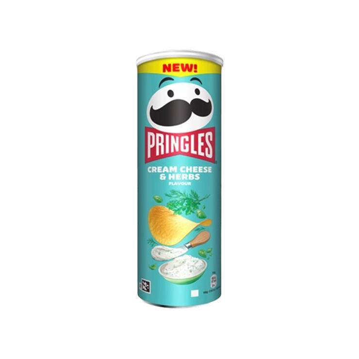 Чипсы Pringles Cream-Cheese&Herbs 160 гр., туба