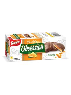 Печенье Bergen Obsession c апельсином в молочном шоколаде 145 гр., картон