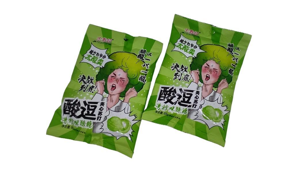 Конфеты Hong Tai Kee Foods лайм суперкислые 65 гр., флоу-пак