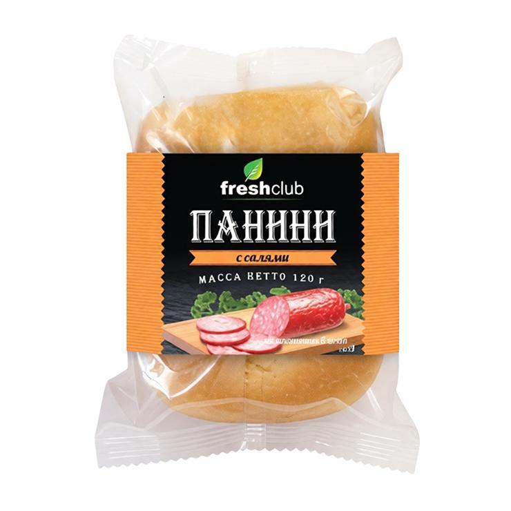 Панини Freshclub с салями 120 гр., флоу-пак