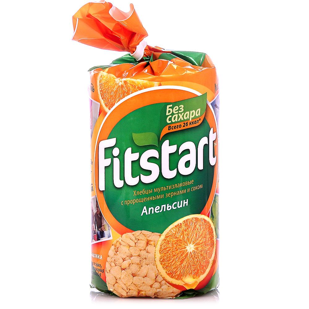 Хлебцы Fitstart Мультизлаковые Апельсин, 100 гр., флоу-пак