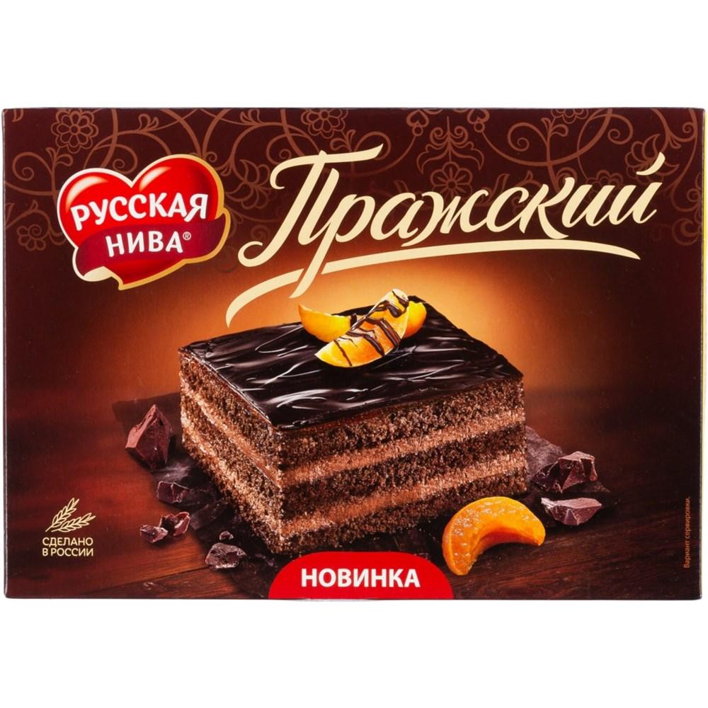 Торт Русская Нива Пражский 300 гр., картон