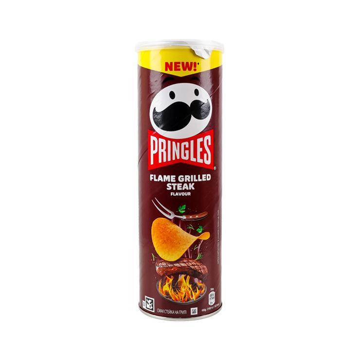 Чипсы Pringles Flame grilled steak 160 гр., туба