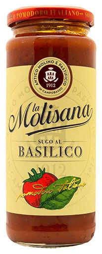 Соус La Molisana Sugo al basilico  томатный с базиликом, 340 гр., стекло