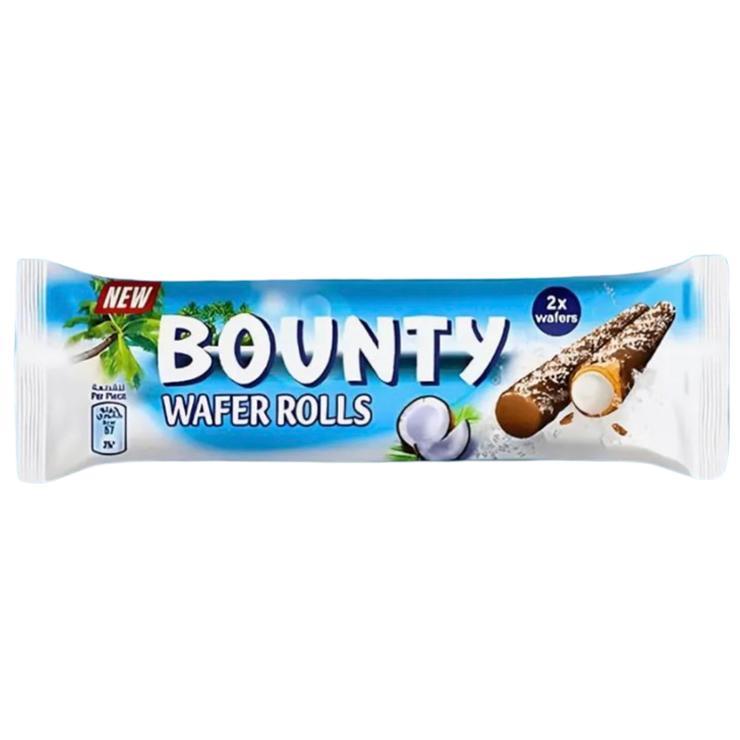 Вафельные трубочки Bounty Crispy Rolls 24,5 гр., флоу-пак
