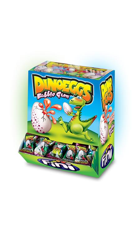 Жевательная резинка Fini Яйцо Динозавра с клубничной начинкой 5.5 гр., флоу-пак