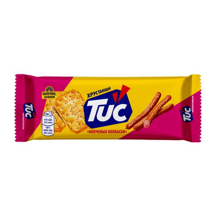 Крекер Tuc Копченые Колбаски 100 гр., флоу-пак