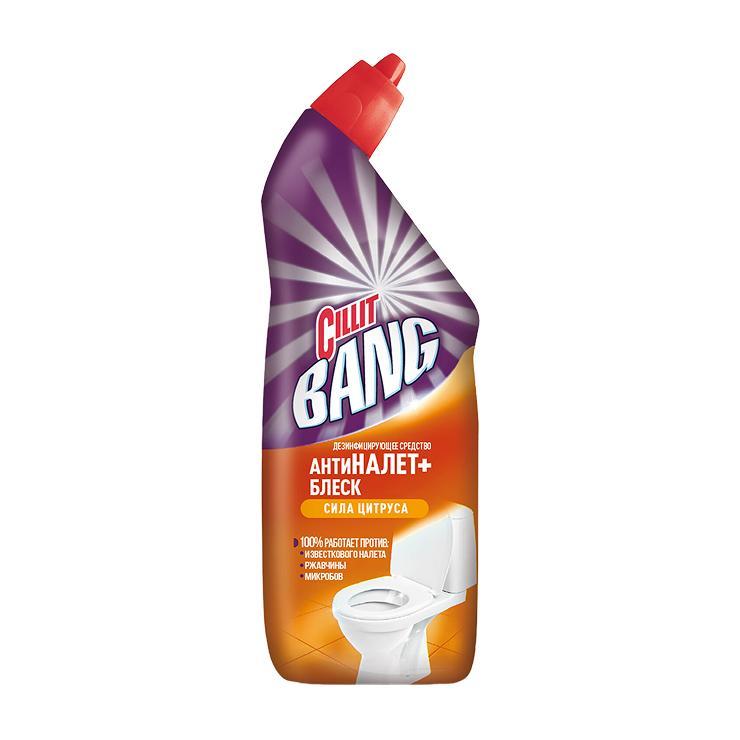Гель для туалета Cillit Bang Turbo power сила цитруса 450 мл., ПЭТ
