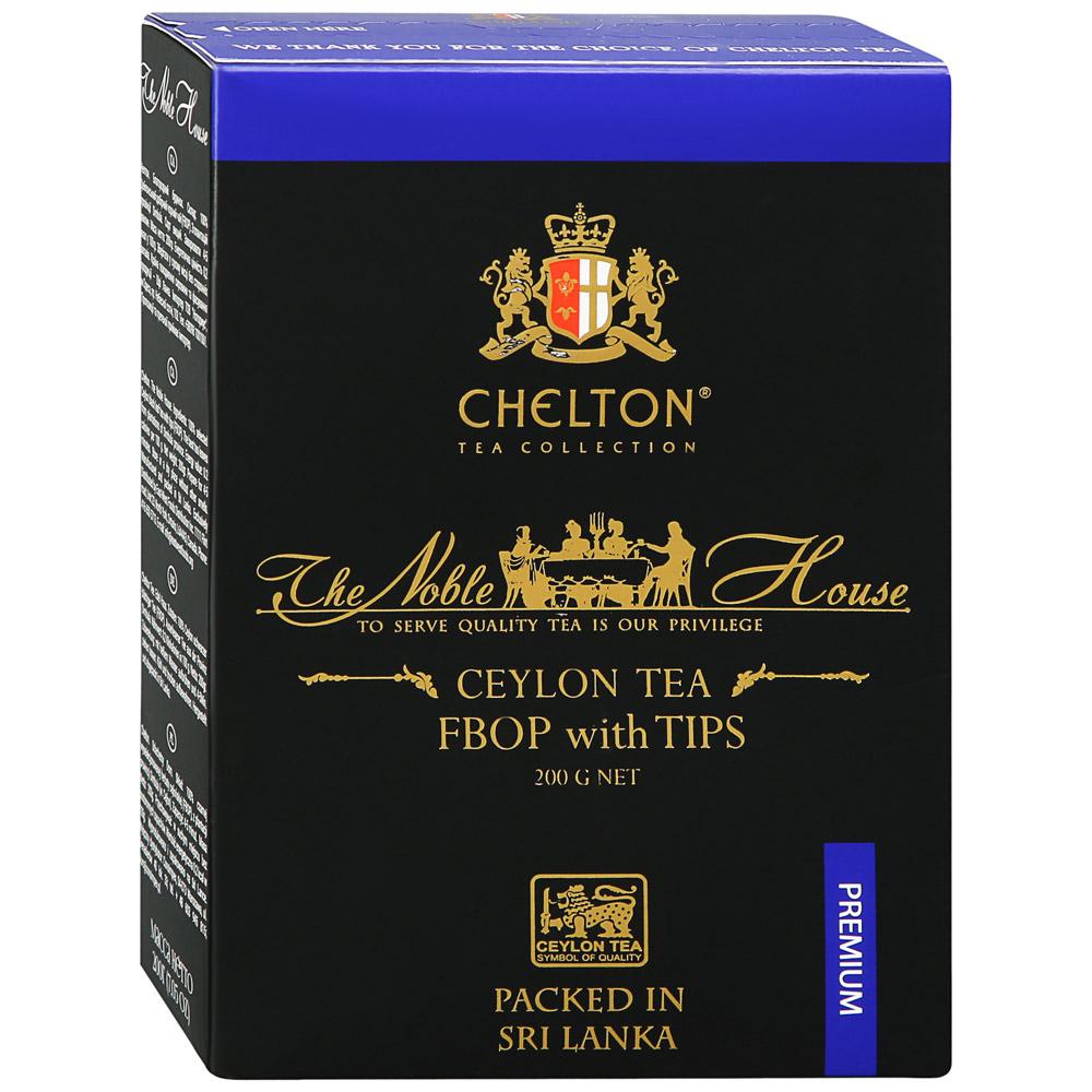 Чай Chelton Благородный дом черный листовой с типсами 200 гр., картон