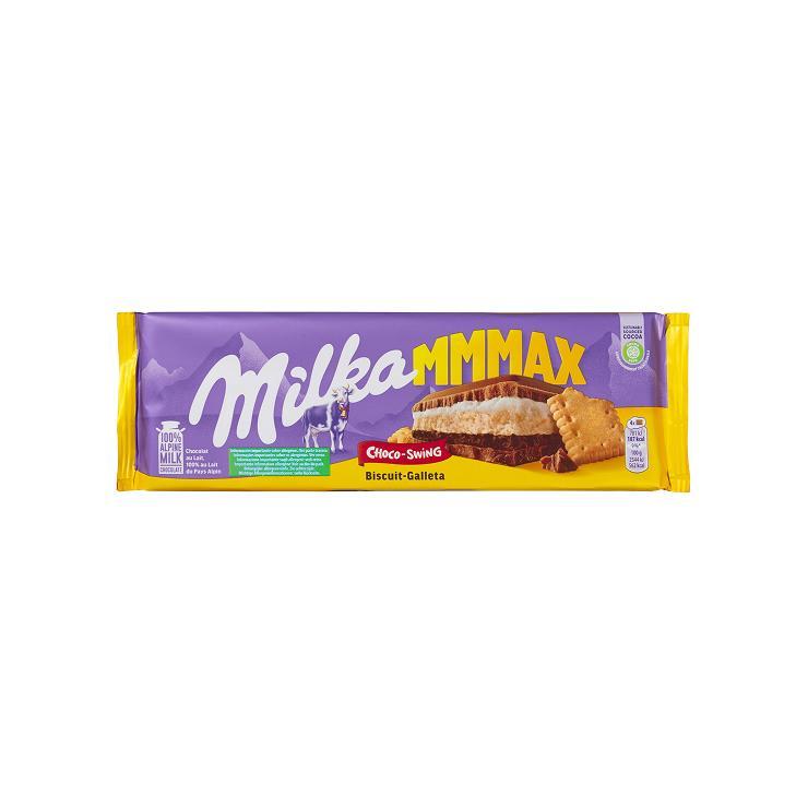 Шоколад Milka MMMAX Choco-Swing Biscuit 300 гр., флоу-пак