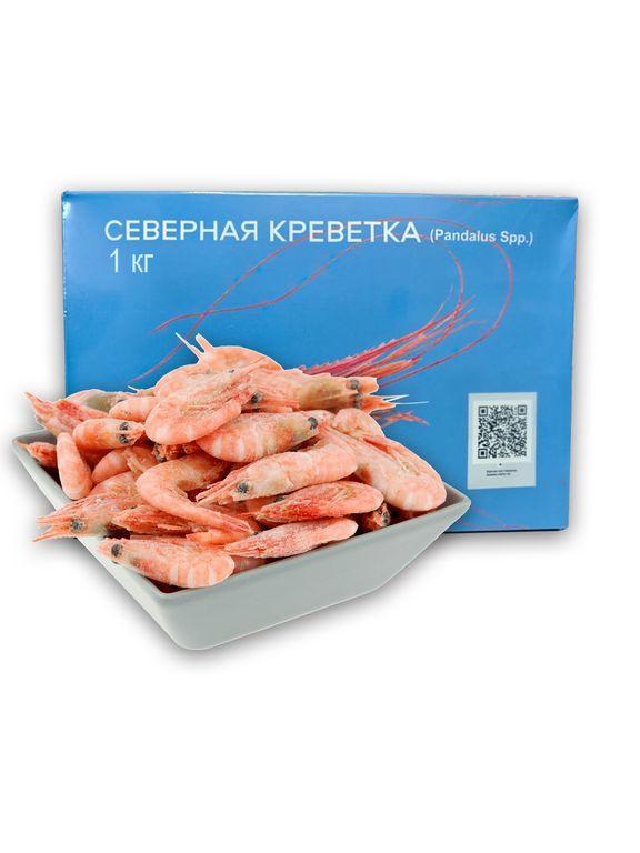 Креветка северная 70+ (14% глазурь) 1 кг., картон