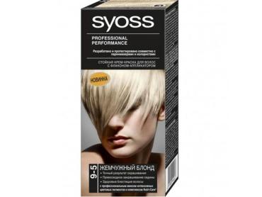 Краска для волос 9-5 жемчужный блонд Syoss, 50 мл., картонная коробка