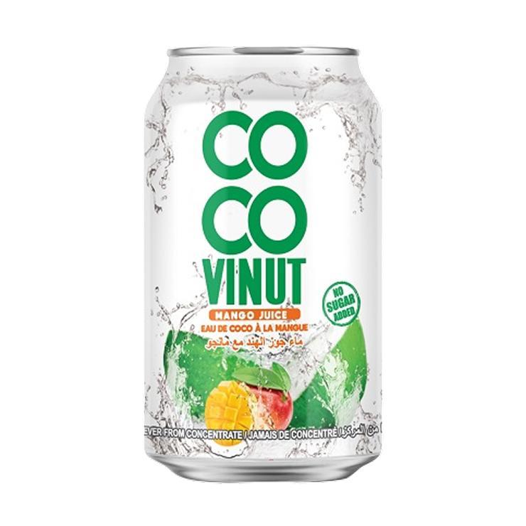 Напиток сокосодержащий COCO Vinut кокосовый с соком манго и мякотью кокоса 330 мл., ж/б
