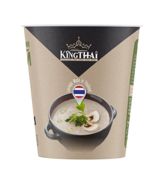 Крем-суп King Thai Грибной 30 гр., стакан