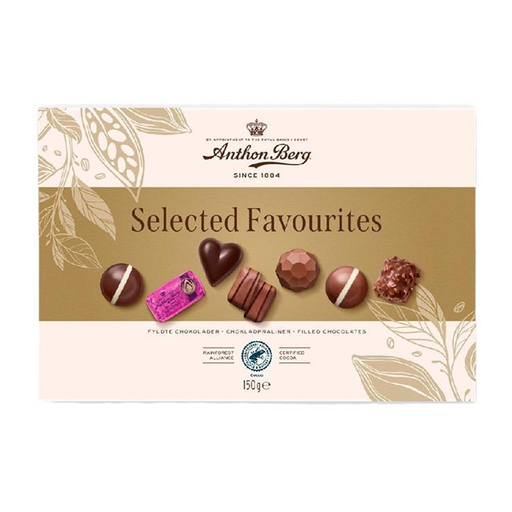 Конфеты Anthon Berg selected favourites шоколадные ассорти 150 гр., картон
