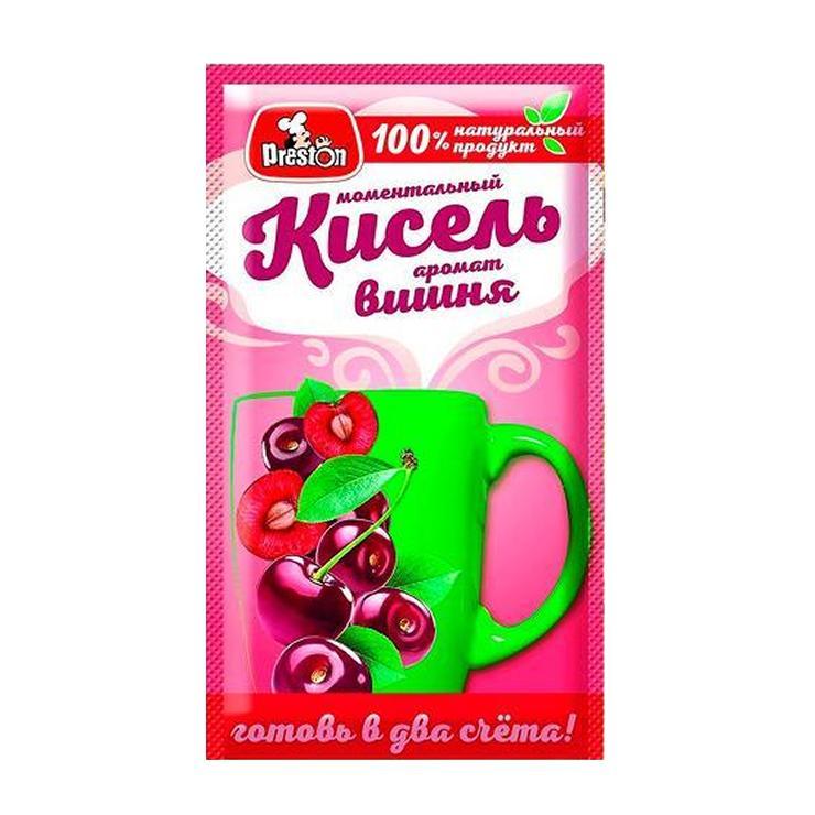 Кисель Preston с ароматом вишни 30 гр., саше