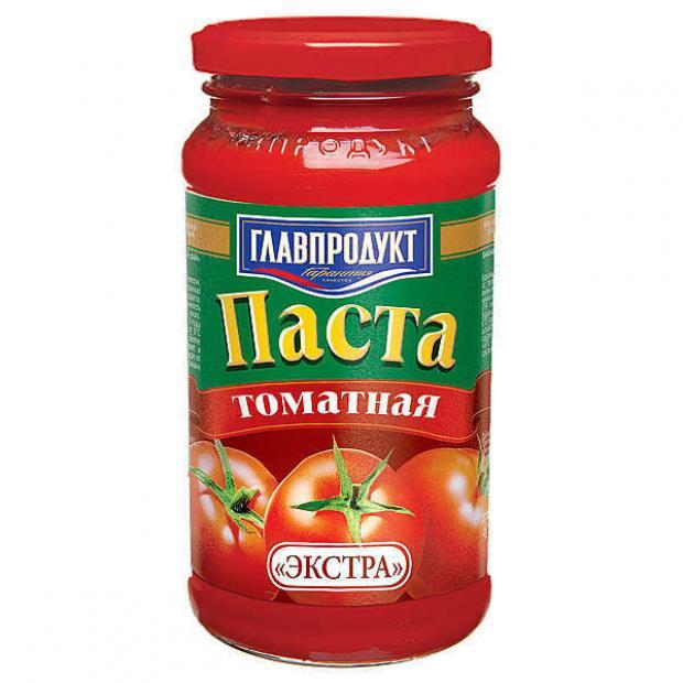 Томатная паста Главпродукт Экстра, 480 гр., стекло