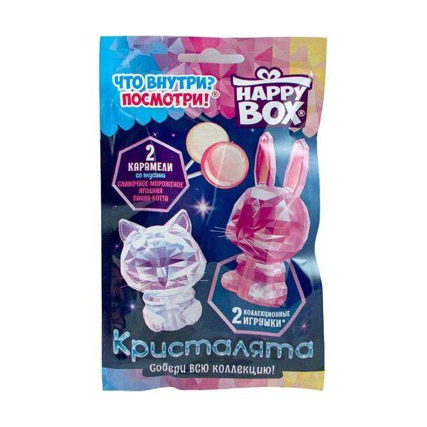 Карамель на палочке Happy Box Кристалята с игрушкой в форме круга 20 гр., саше